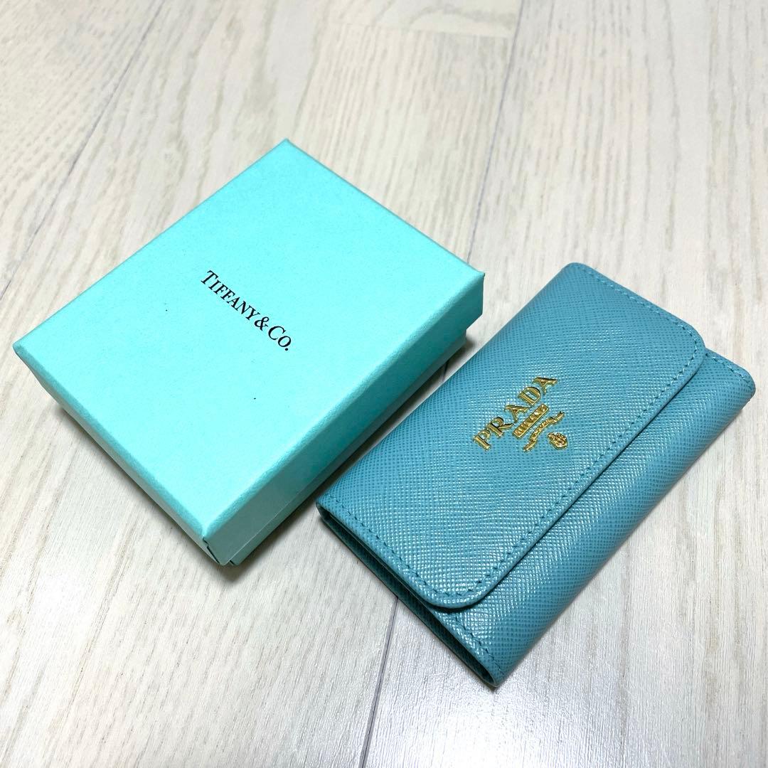 ※ Pちゃん/PRADA/キーケース/エメラルドグリーン/超美品/6連