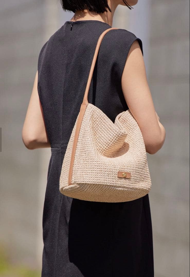 ふふタグ付き新品Gemeil バスケットバッグ