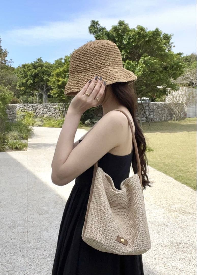 ふふタグ付き新品Gemeil バスケットバッグ