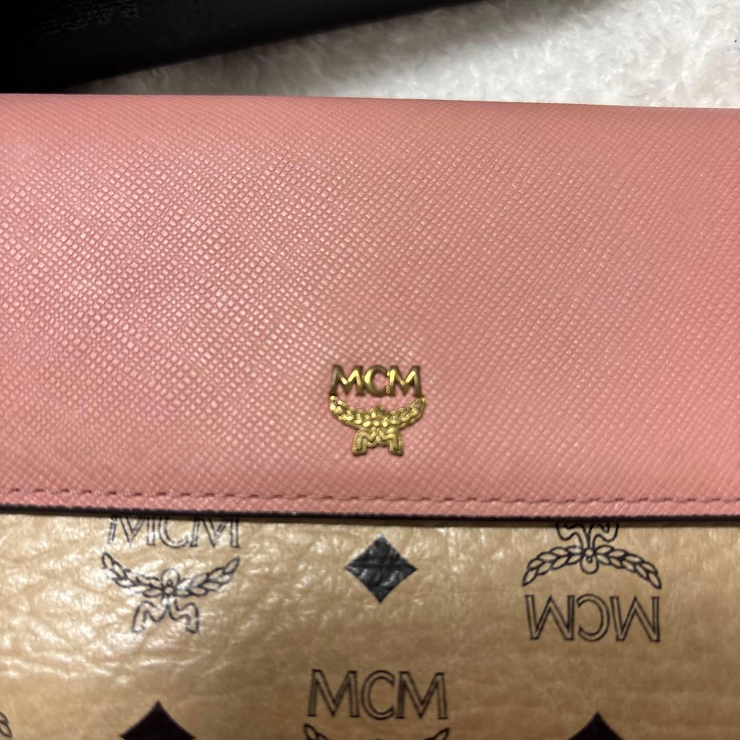 MCM ヴィセトス　長財布　ピンク　美品　正規品