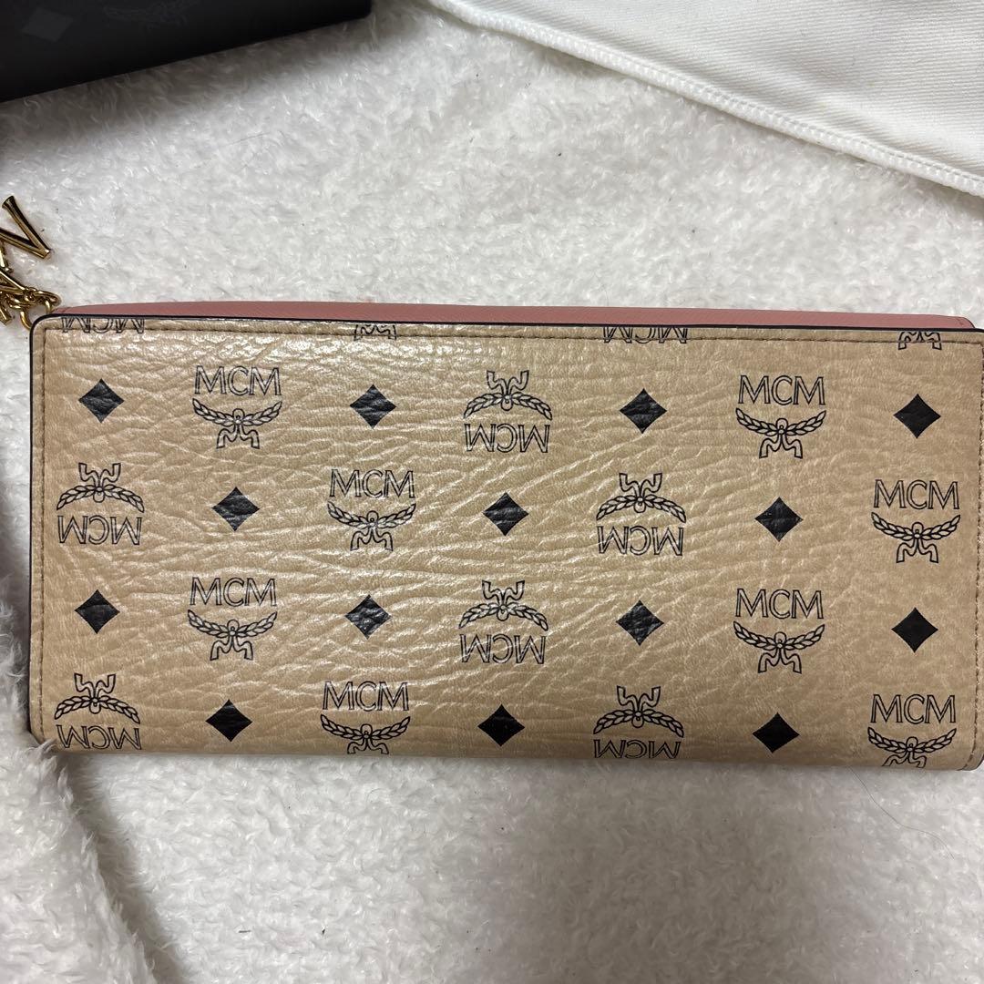 MCM ヴィセトス　長財布　ピンク　美品　正規品