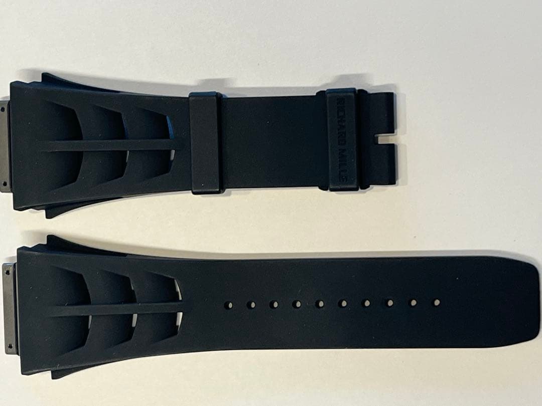 リシャールミル　RM011用　黒ラバーベルト