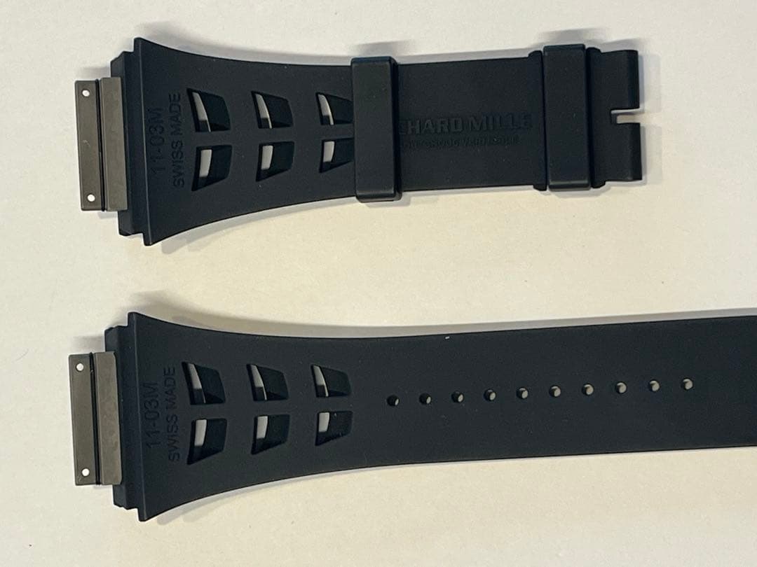 リシャールミル　RM011用　黒ラバーベルト