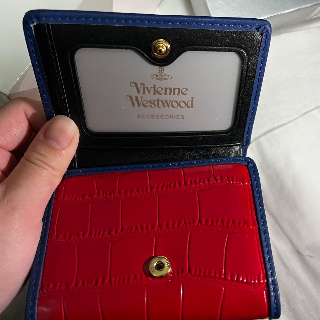 はるぴVivienne Westwood 三つ折り財布 レッド/ブルー