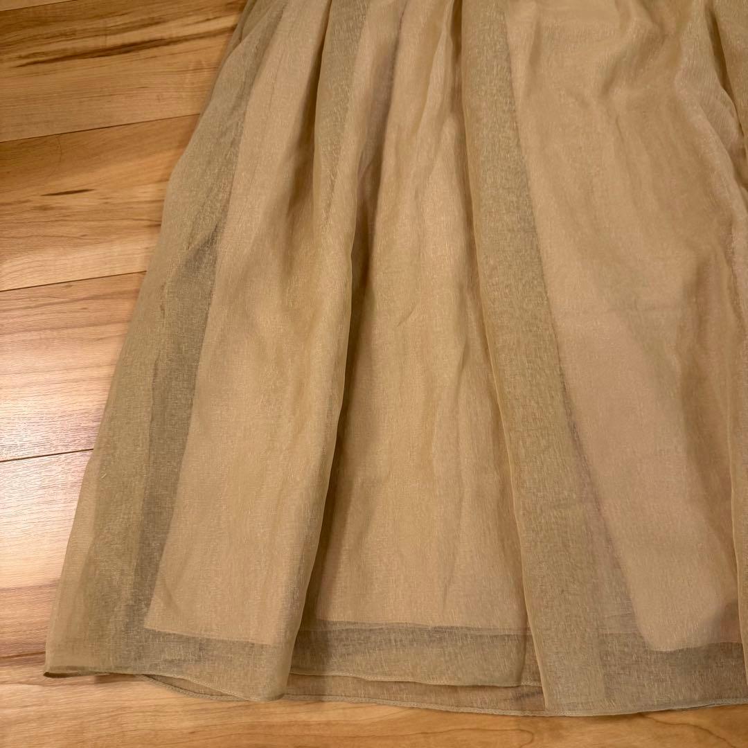 未使用新品 DeNio/デニオ ワンピースドレス ベージュ M 約4万円