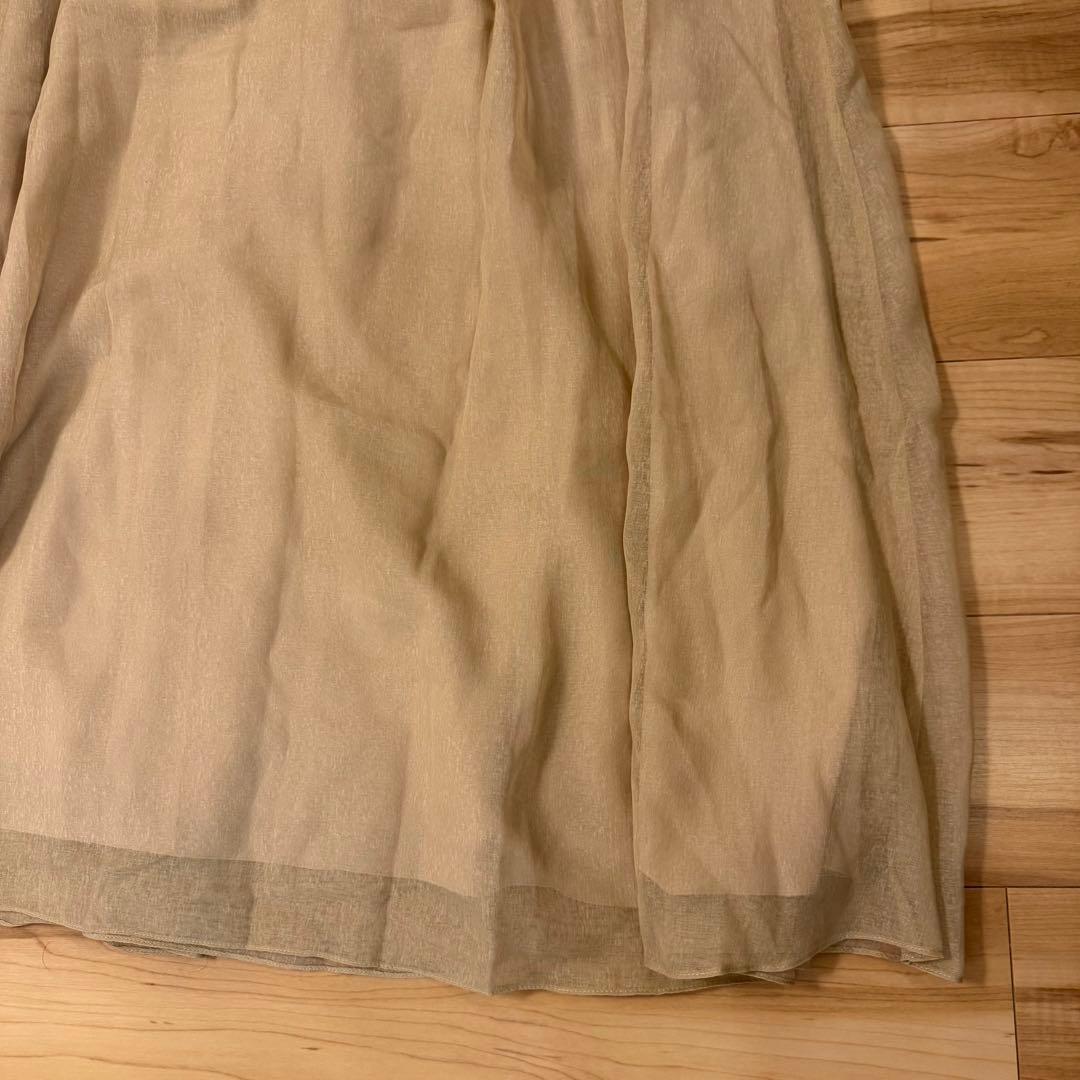 未使用新品 DeNio/デニオ ワンピースドレス ベージュ M 約4万円