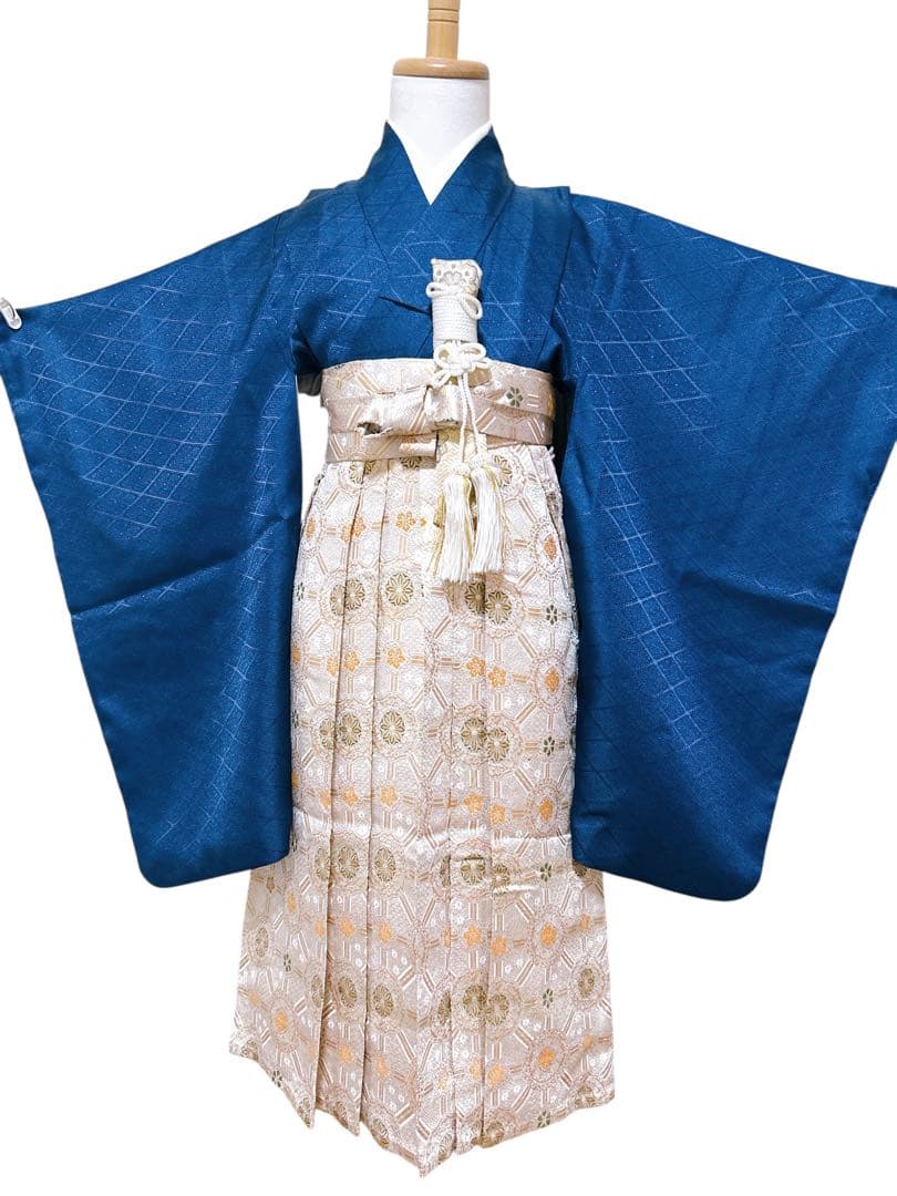 豪華刺繍入り羽織♡七五三　5歳　男の子　フルセット　一式　紺地　鷹