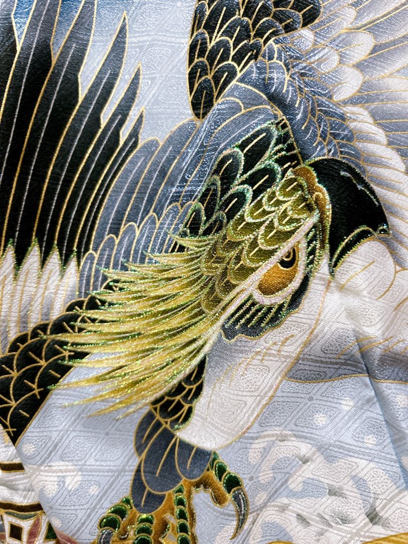 豪華刺繍入り羽織♡七五三　5歳　男の子　フルセット　一式　紺地　鷹