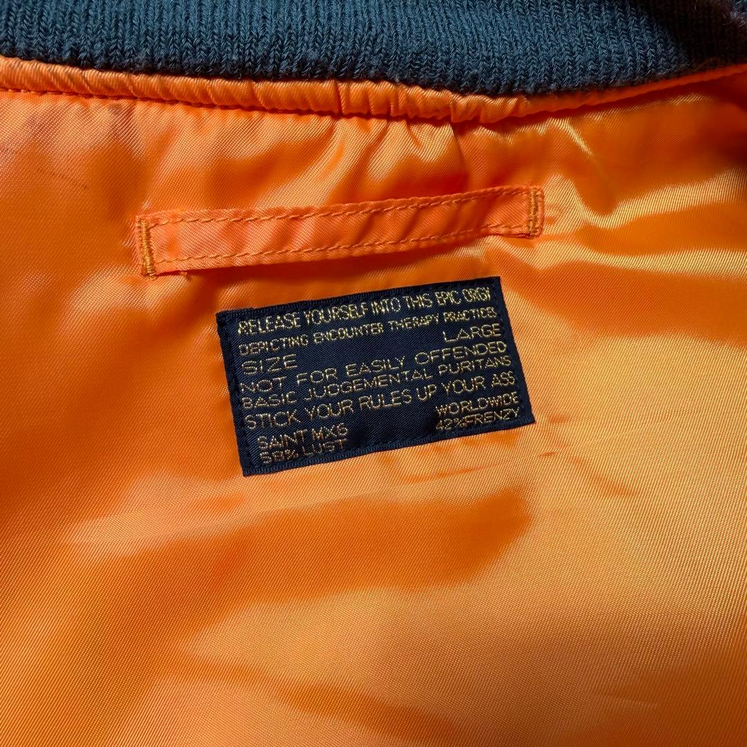 ジャケット・アウター SAINT Mxxxxxx MA-1 DAMAGE KHAKI