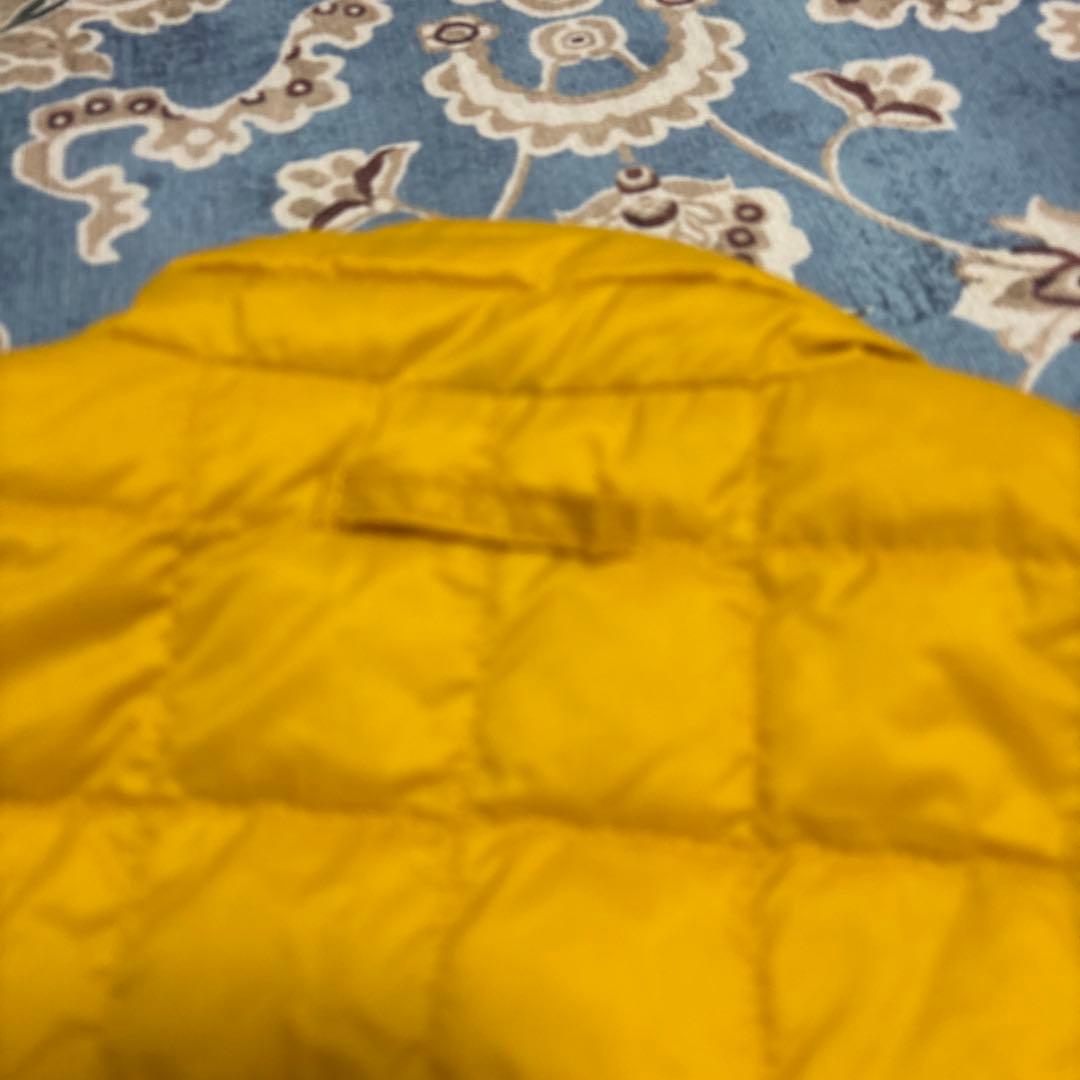 MONCLER イエロー 薄手ダウンベスト M