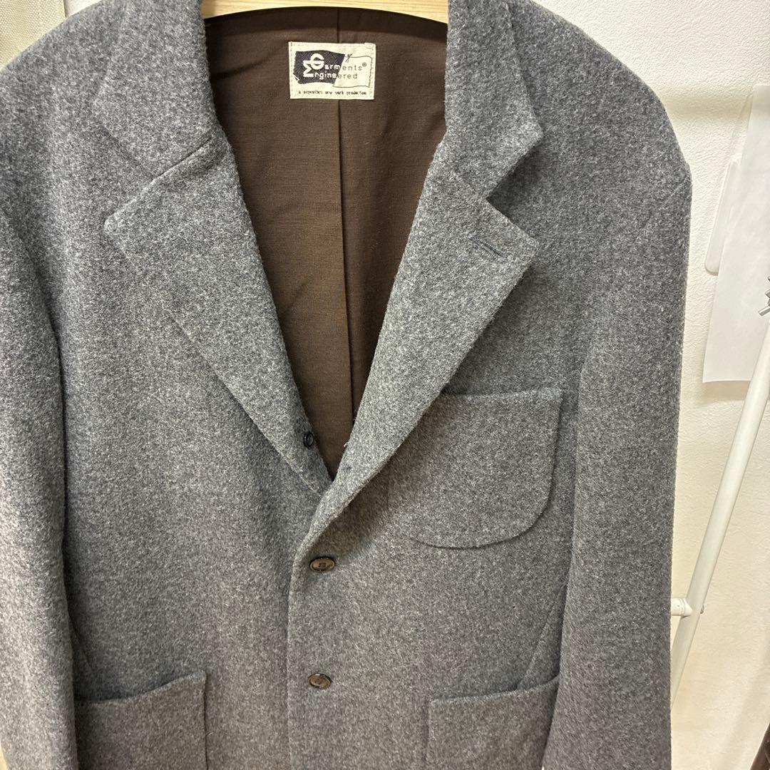 Engineered Garments グレー ウールテーラードジャケット XL