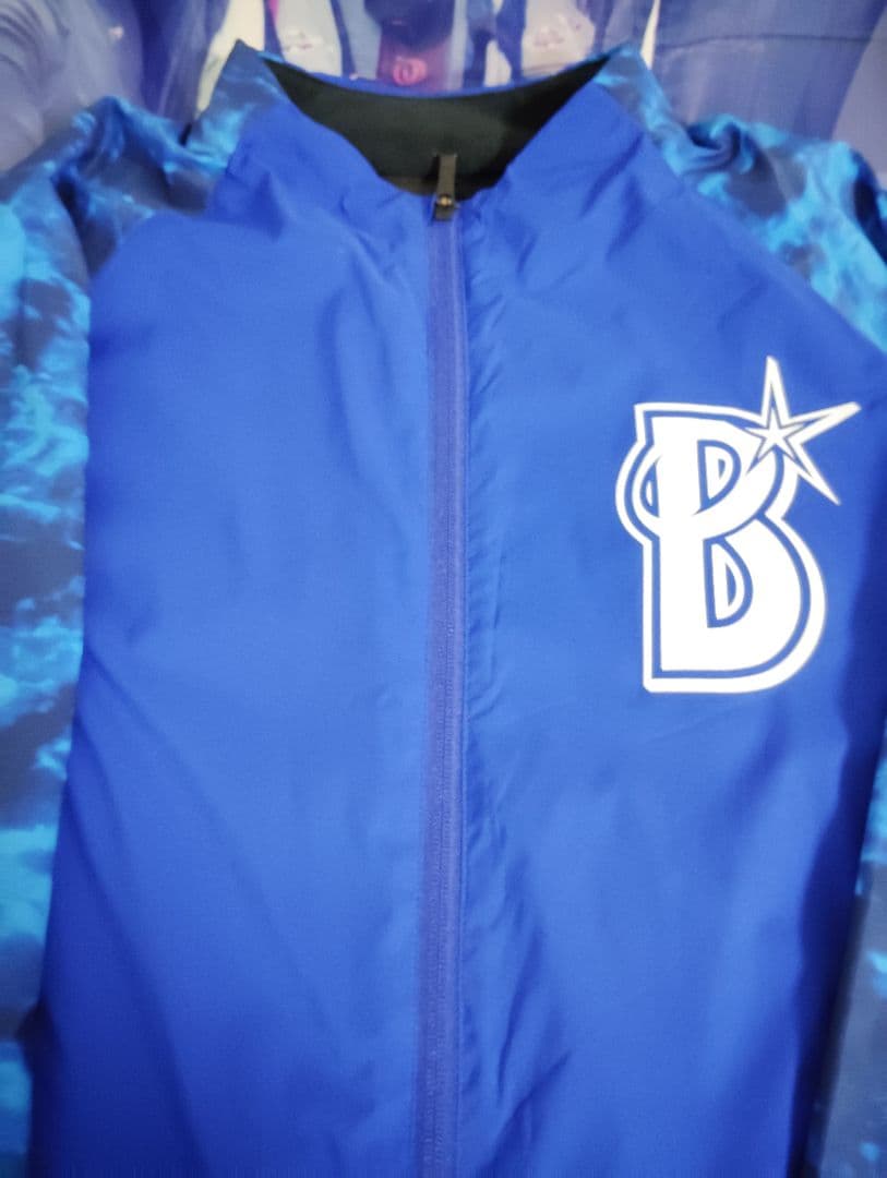 横浜DeNAベイスターズ　NPBロゴマーク付　プロコレジャケット　サイズO
