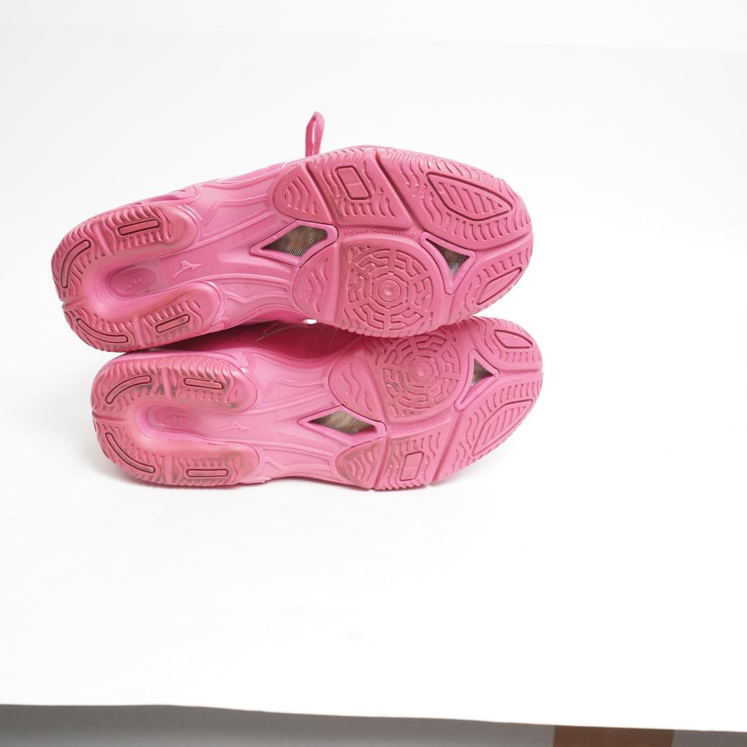 【美品】ミズノ ウェーブダイバース ハイカット スニーカー 23.5cm