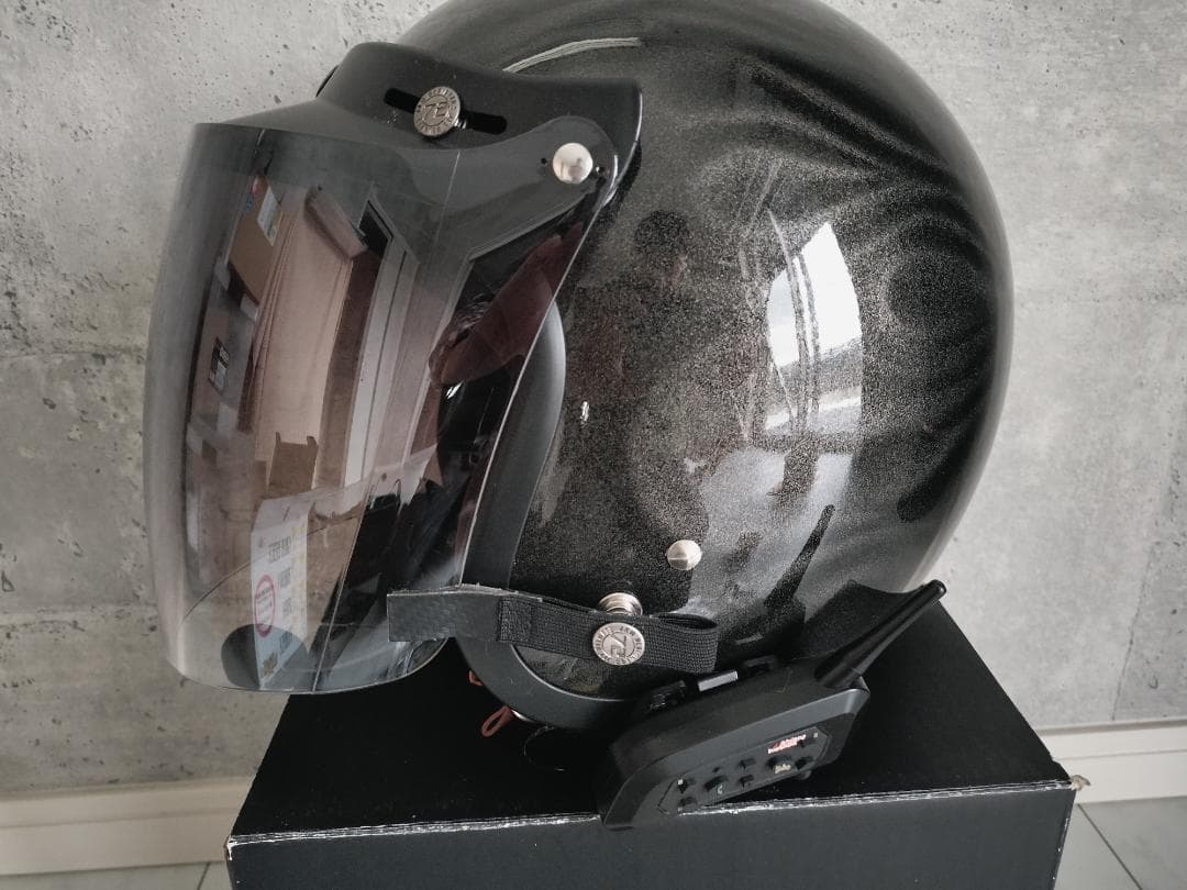 と*ち様 72JAM JG-23L ジェットヘルメット XL インカム シールド