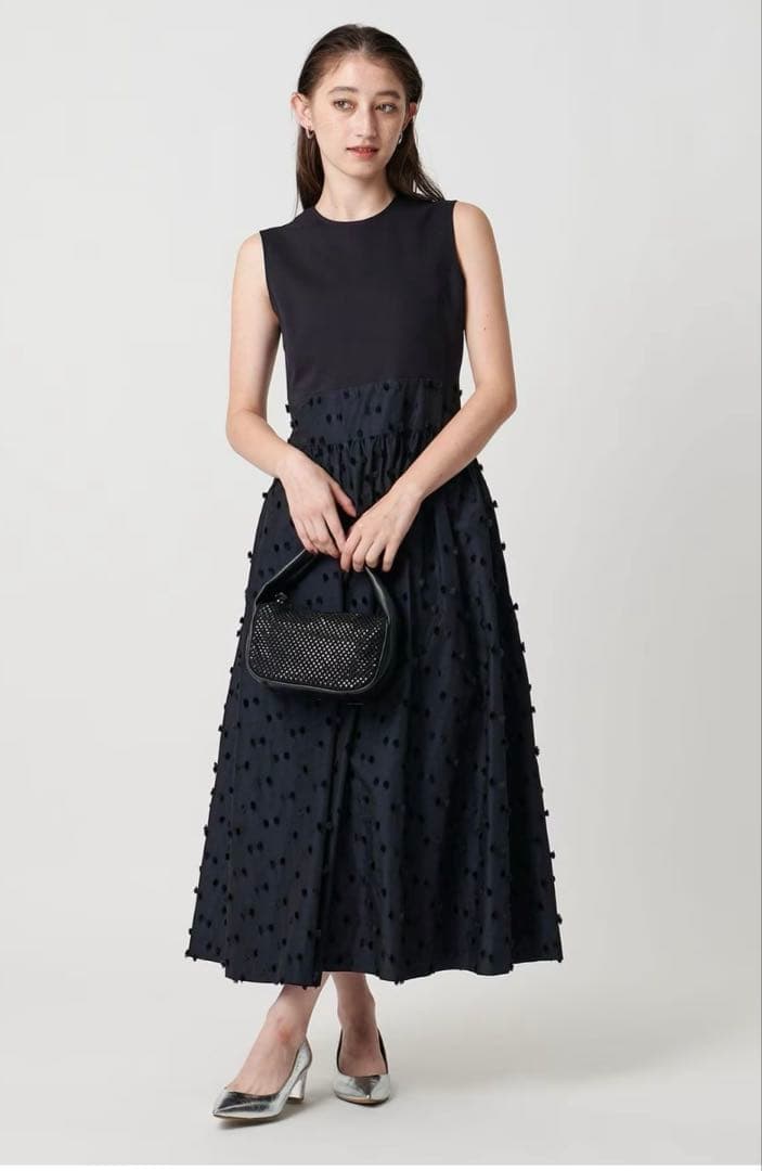 ★今週限定値下げ★ユナイテッドアローズ　リボン カットジャガードワンピース