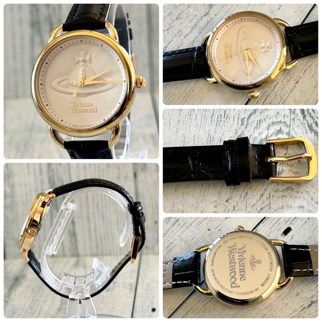 【.美品】vivienne ヴィヴィアン 腕時計 オーブ ゴールド