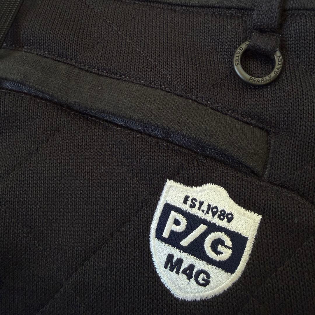 蓄熱　裏地付き　パーリーゲイツ　ジョガーパンツ　黒　キルティング　XXL〜4L