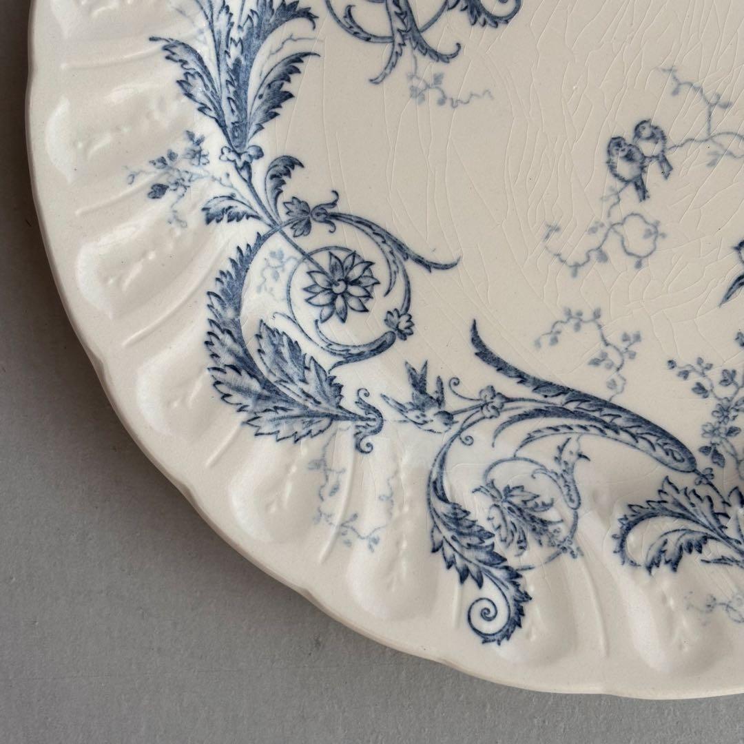 美品 フランスアンティーク ジアンRinceaux ディナープレートC