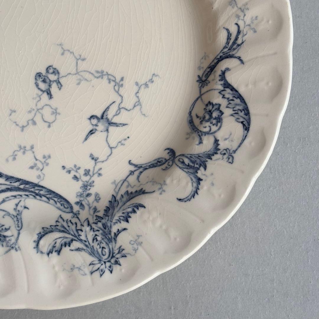 美品 フランスアンティーク ジアンRinceaux ディナープレートC