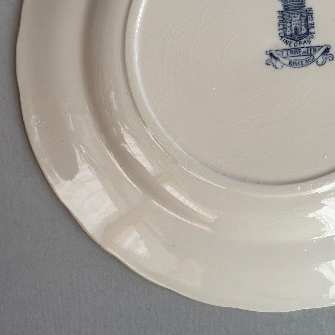 美品 フランスアンティーク ジアンRinceaux ディナープレートC