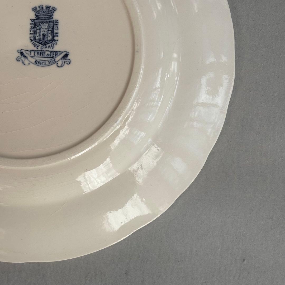 美品 フランスアンティーク ジアンRinceaux ディナープレートC