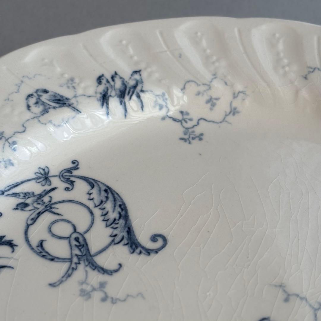 美品 フランスアンティーク ジアンRinceaux ディナープレートC