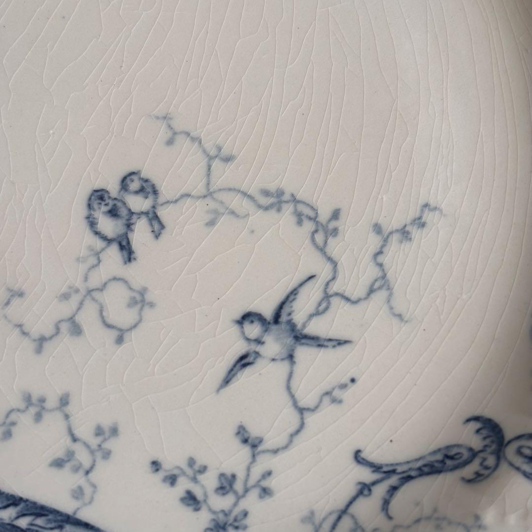 美品 フランスアンティーク ジアンRinceaux ディナープレートC