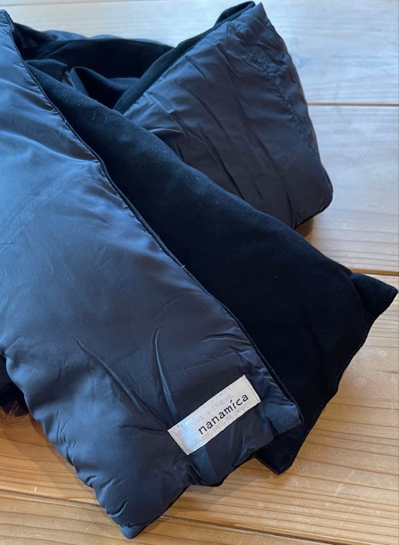 新品 ナナミカ 黒 光電子ダウンマフラー Down Muffler②