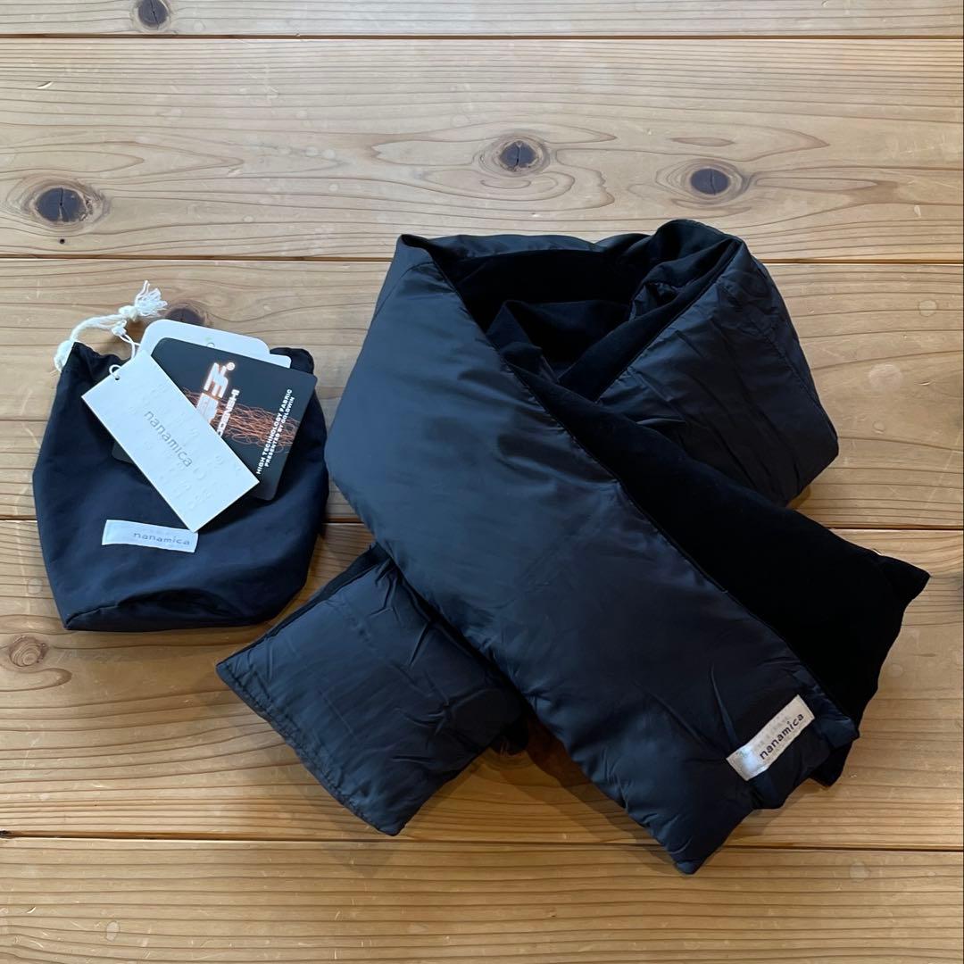 新品 ナナミカ 黒 光電子ダウンマフラー Down Muffler②