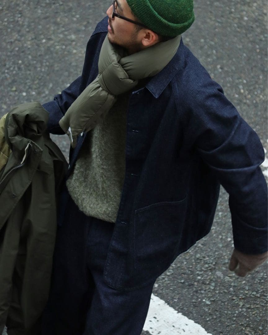 新品 ナナミカ 黒 光電子ダウンマフラー Down Muffler②