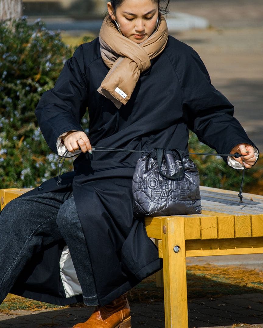 新品 ナナミカ 黒 光電子ダウンマフラー Down Muffler②