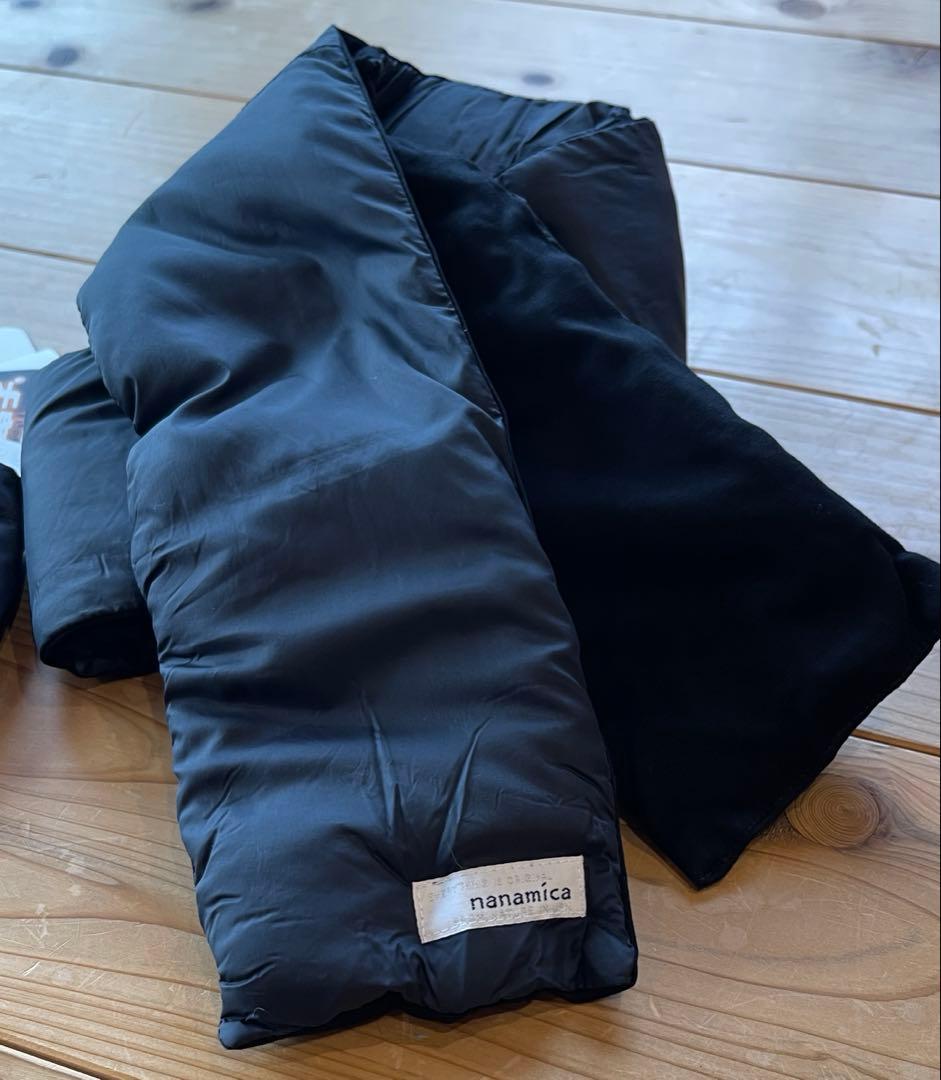 新品 ナナミカ 黒 光電子ダウンマフラー Down Muffler②