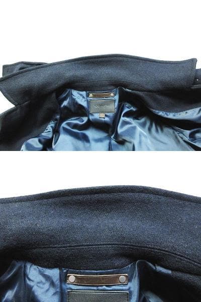 ホネホネ COACH ウール ダッフルコート メンズ Sサイズ 濃紺