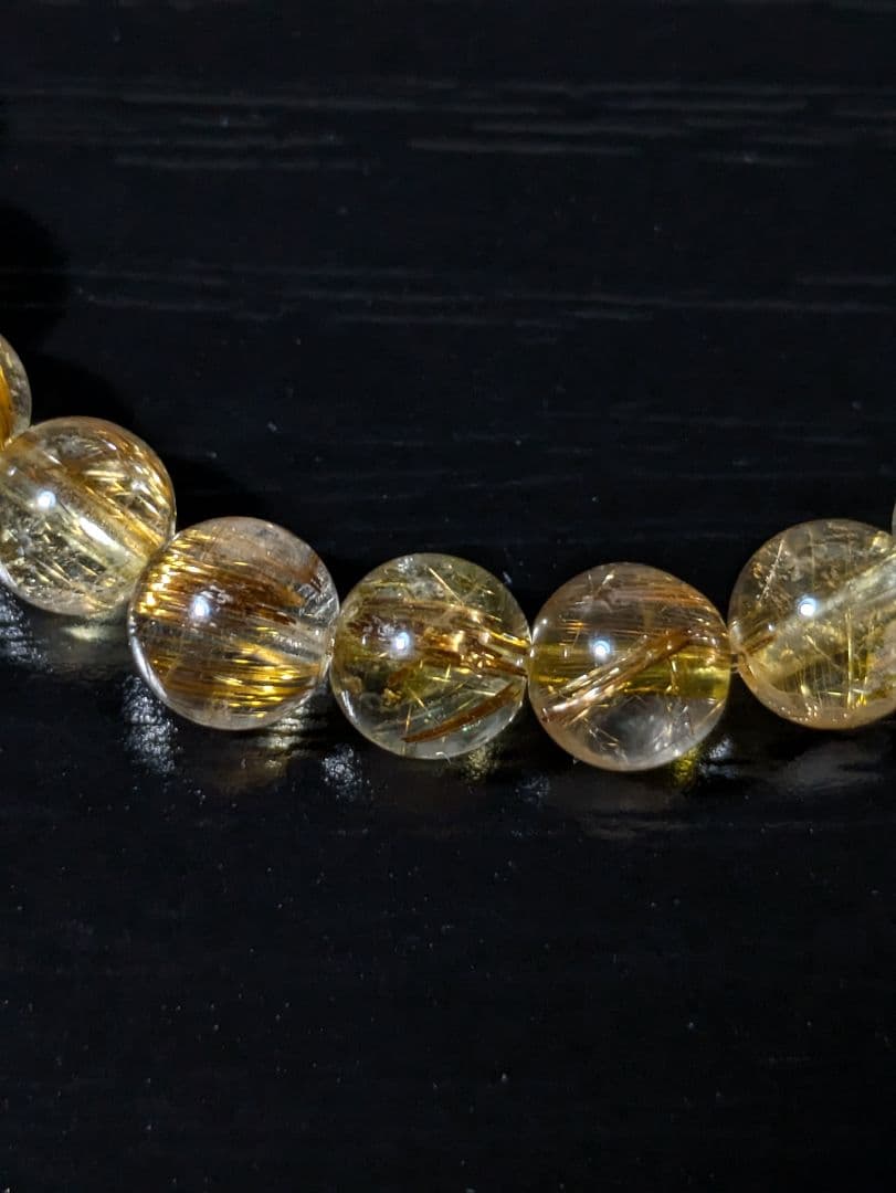 超ハイクオリティ✨ 超透明 金針多数✨ タイチンルチルクォーツブレスレット