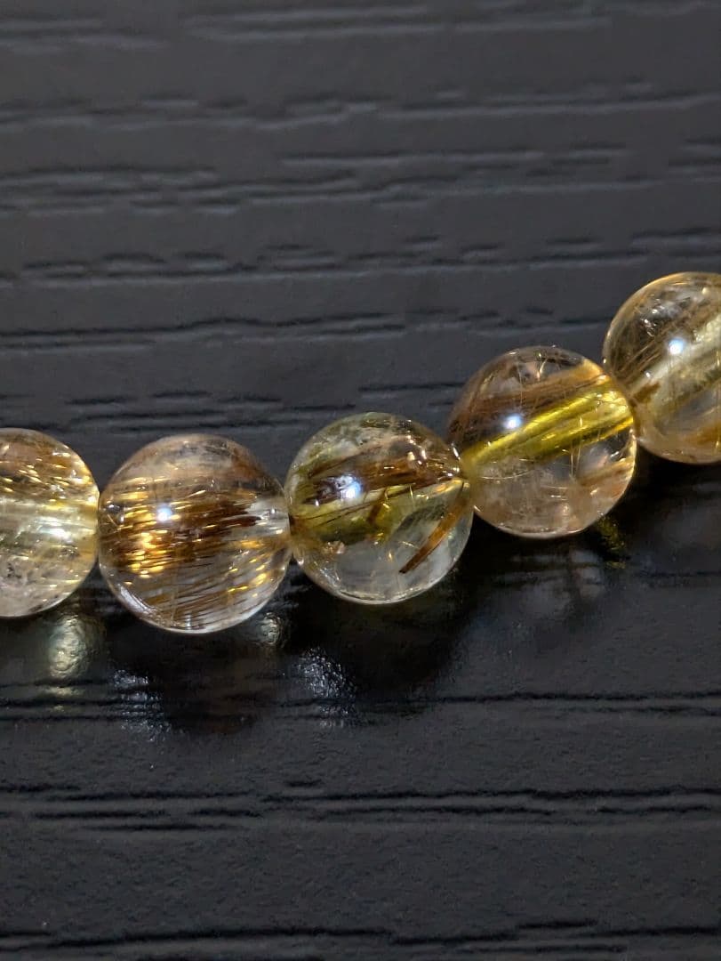 超ハイクオリティ✨ 超透明 金針多数✨ タイチンルチルクォーツブレスレット