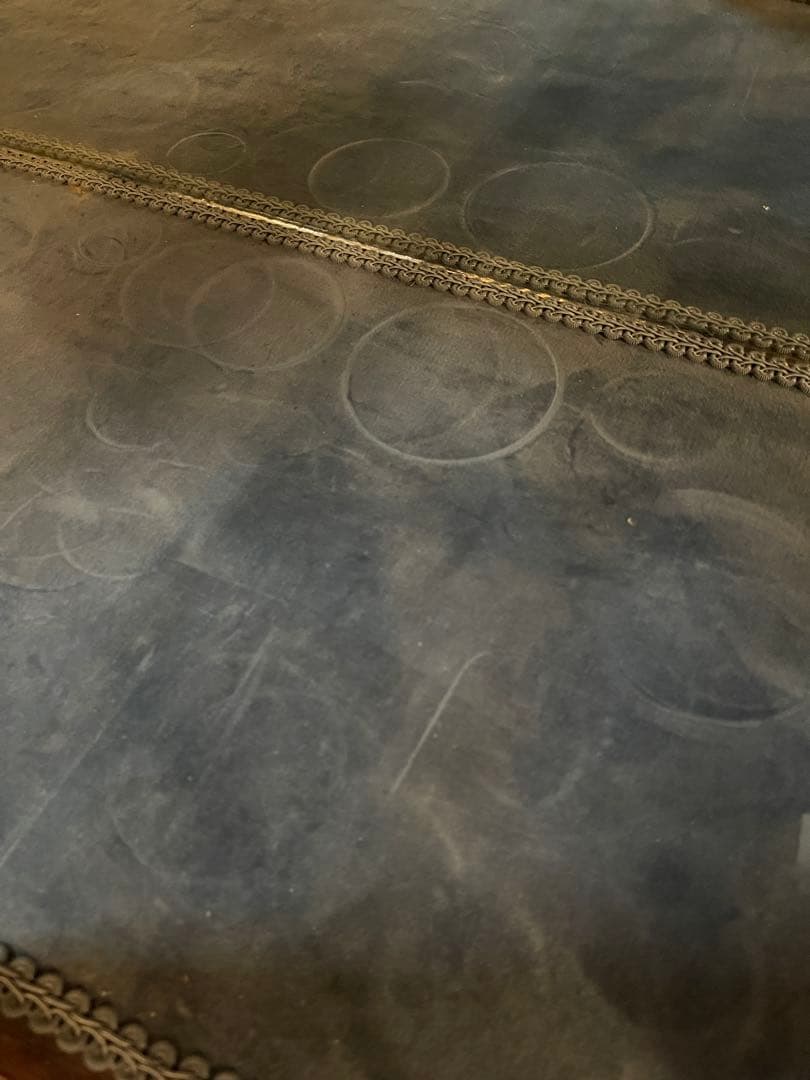 アンティーク木製キャビネット ステンドグラス付き