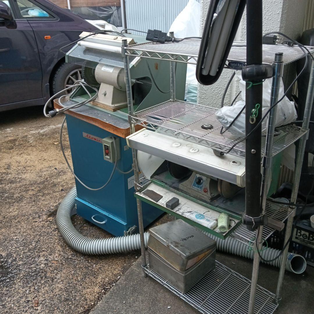 彫金工具】　DB-200H　バフモーター　集塵機付き3点セット