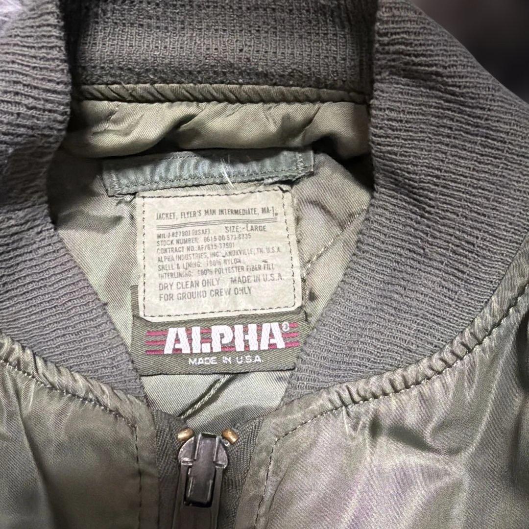 Alpha MA-1 オリーブグリーン