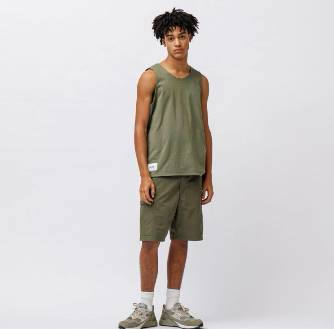 新品 WTAPS MUDDY/TANKTOP/COTTON オリーブドラブ L