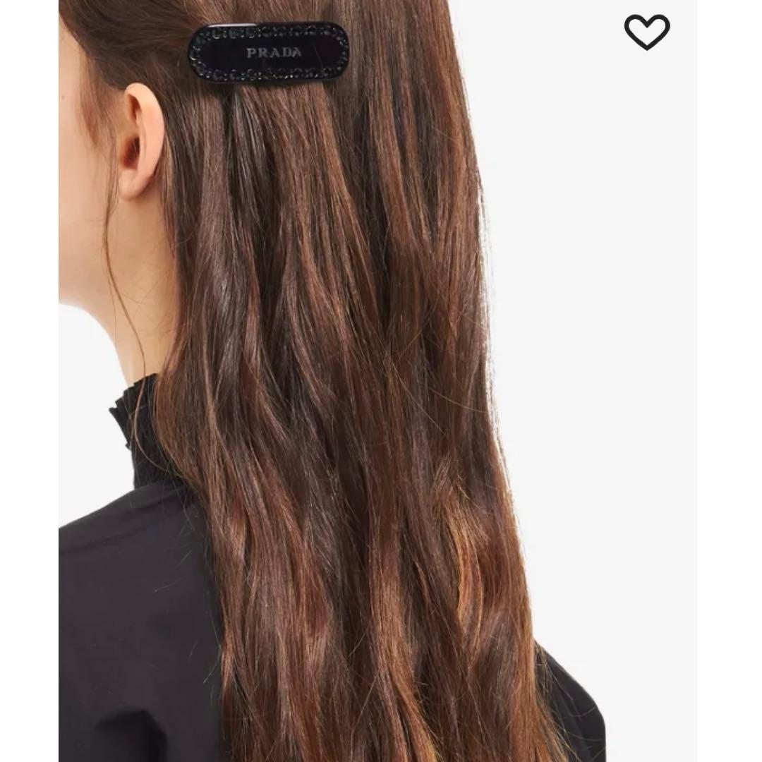 Prada ヘアピン ブラック バレッタ　プラダ