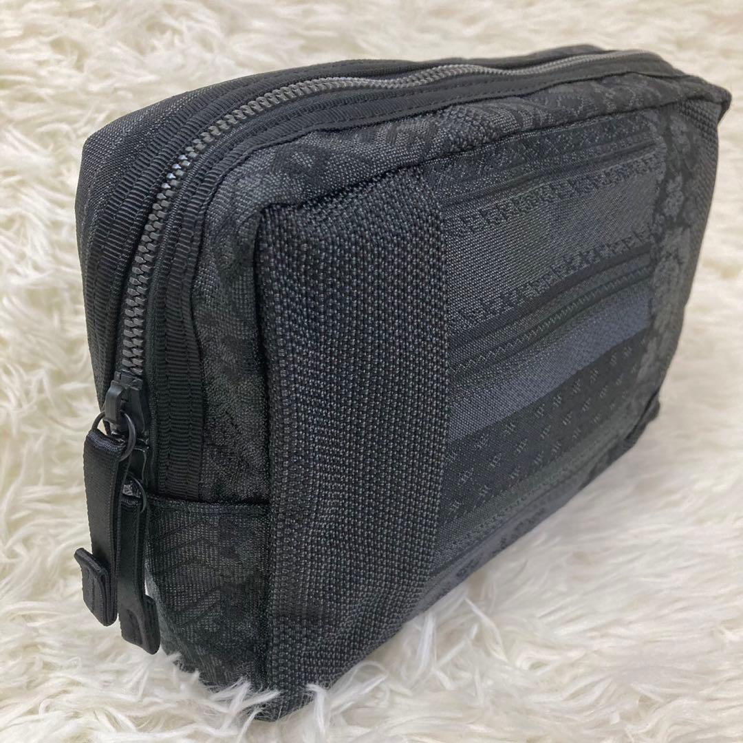 【極美品】PORTER ポーター VERVE ヴァーヴ ポーチ ブラック 総柄