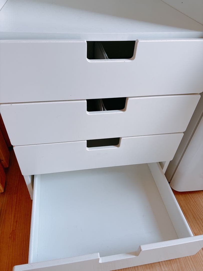 IKEA ホワイト チェスト 収納 引き出し式ストゥヴァ グルンドリグSTUVA