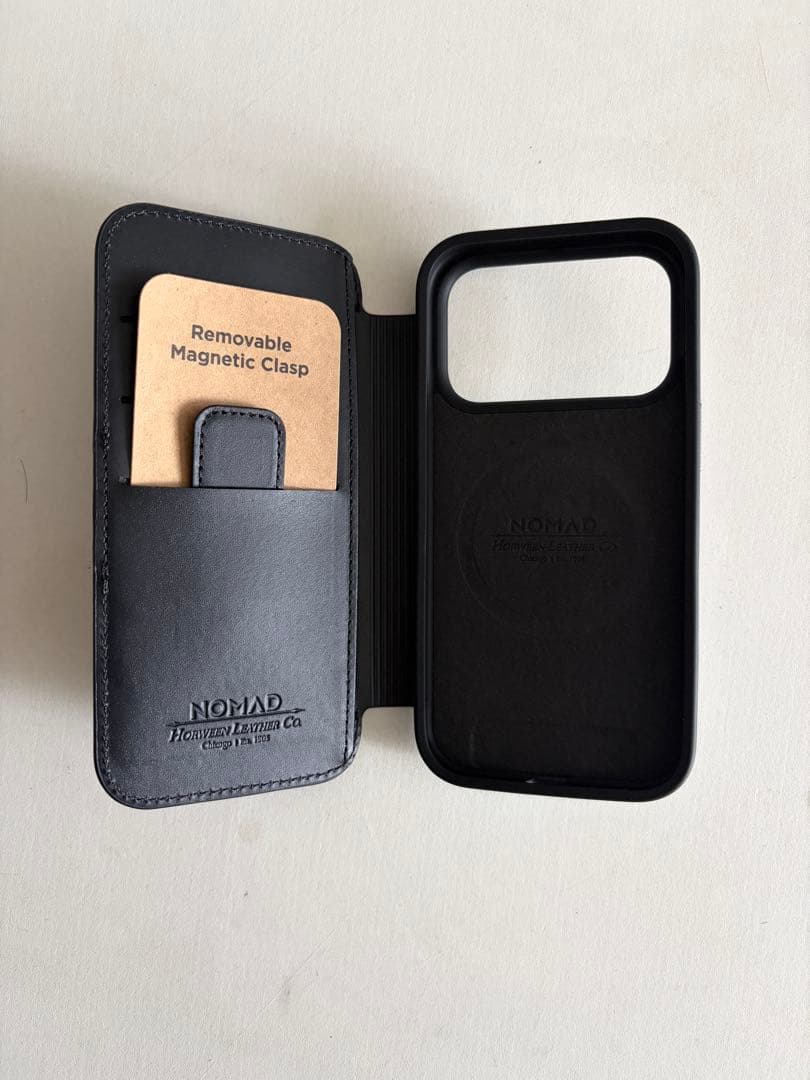 NOMAD FOLIO CASE iPhone 17 Pro 手帳型ケース 黒