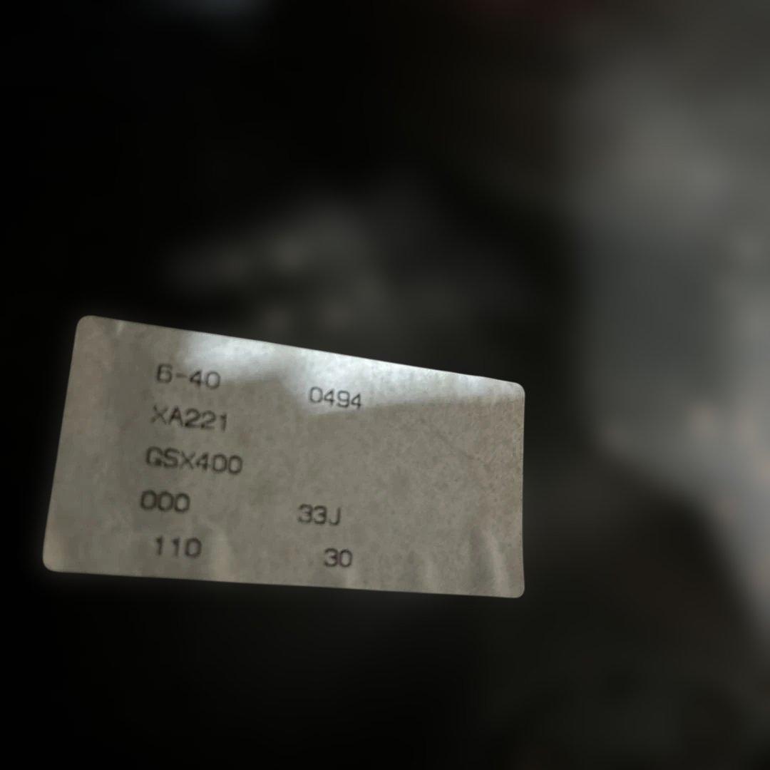 GSX400 インパルスSUZUKI バイクタンク 黒