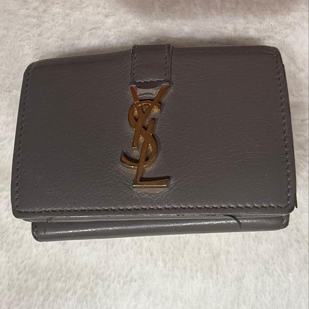 SAINT LAURENT　オリガミタイニーウォレット　三つ折り財布　ミニ財布