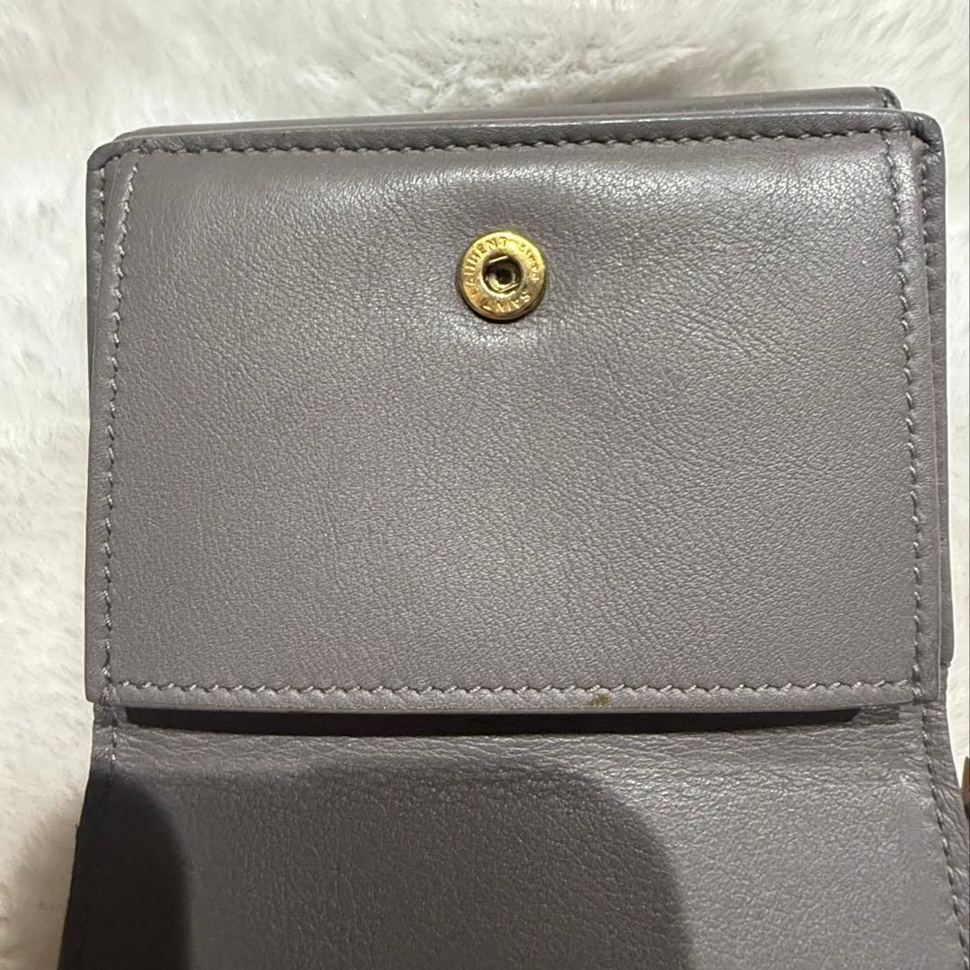 SAINT LAURENT　オリガミタイニーウォレット　三つ折り財布　ミニ財布