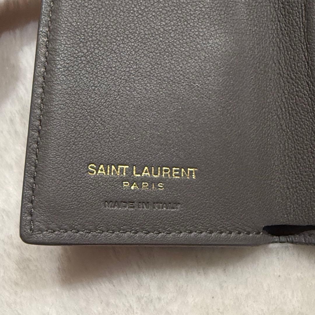 SAINT LAURENT　オリガミタイニーウォレット　三つ折り財布　ミニ財布