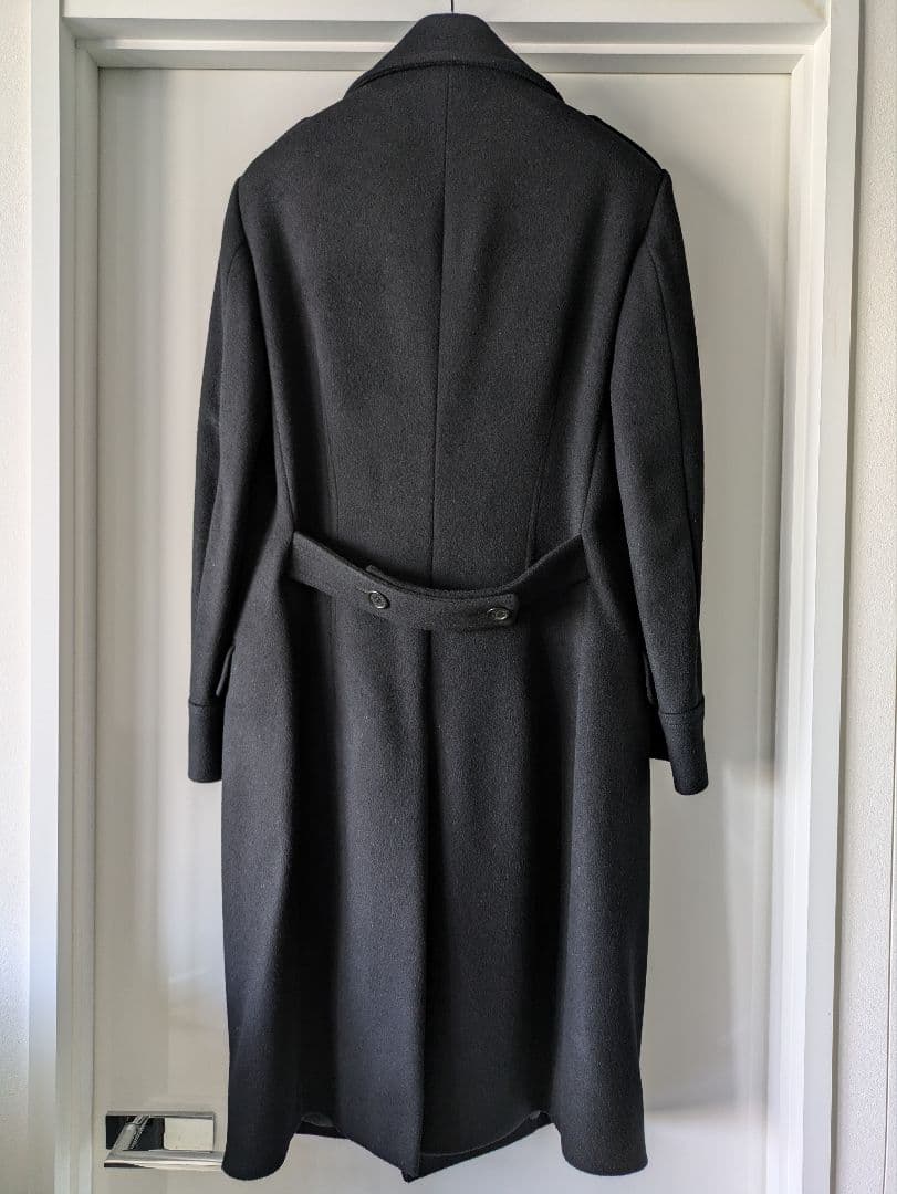 絵　RYKIEL HOMME ブラック ウール コート ロング