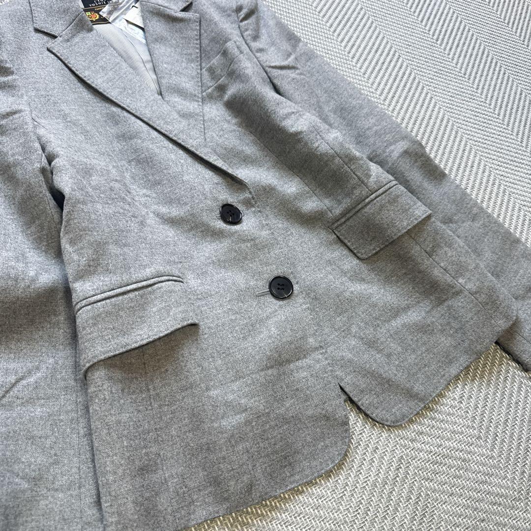 新品 ロロピアーナ カシミヤ混 ウール テーラードジャケット グレー M