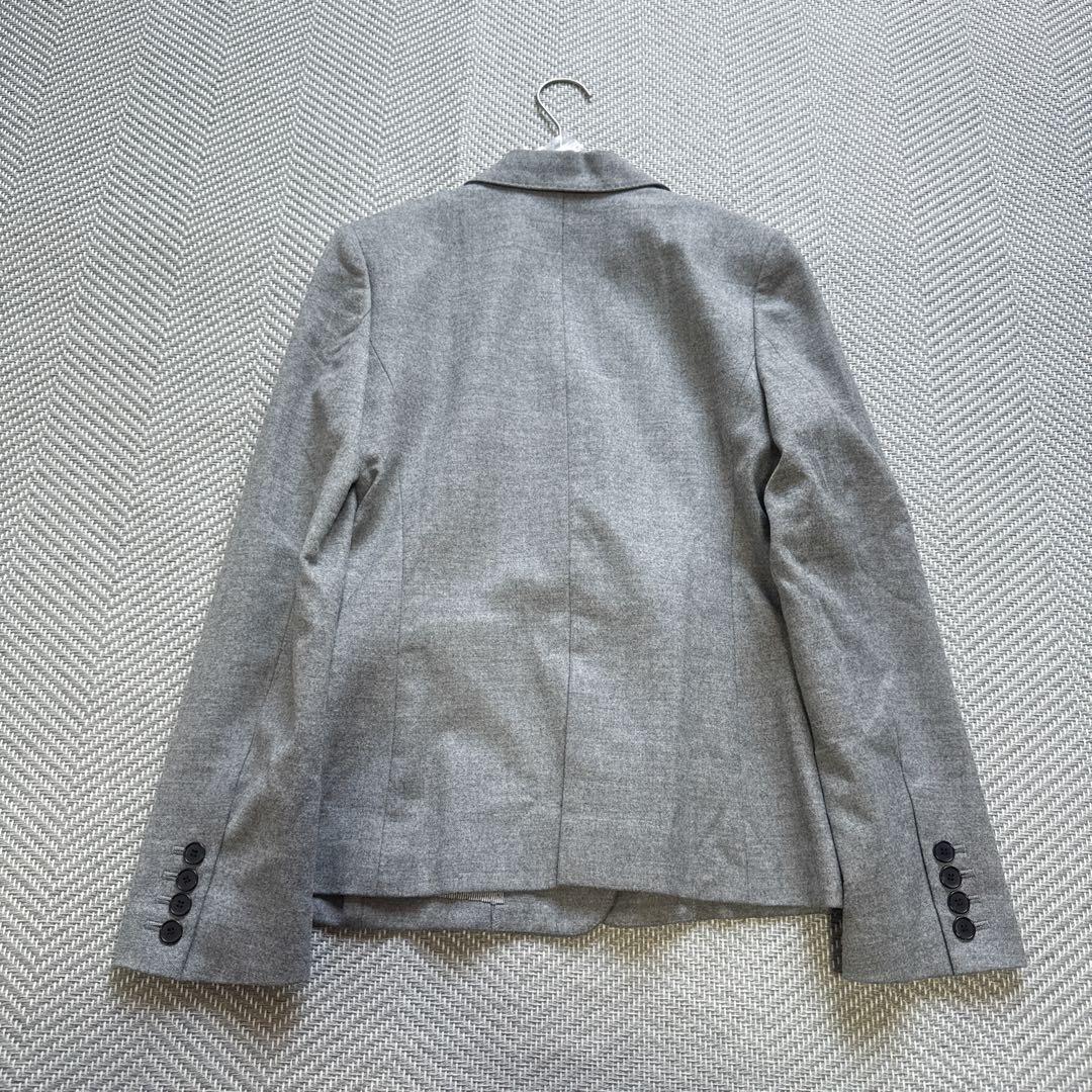 新品 ロロピアーナ カシミヤ混 ウール テーラードジャケット グレー M
